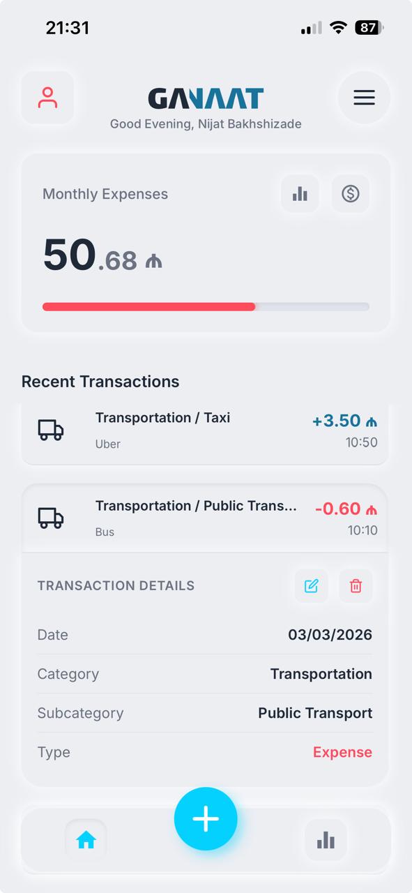 Ganaat App Screenshot